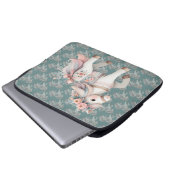 Fantasy Illustration von Floral Pastel Horse Laptopschutzhülle (Vorne Knopf)