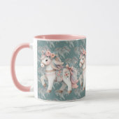 Fantasy Illustration von Floral Pastel Horse Tasse (Links)