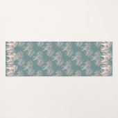 Fantasy Illustration von Floral Pastel Horse Yogamatte (Rückseite (Horizontal))