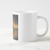 Fantasy Image Bronze Halfdome On Reflected Surface Jumbo-Tasse (Rechts)