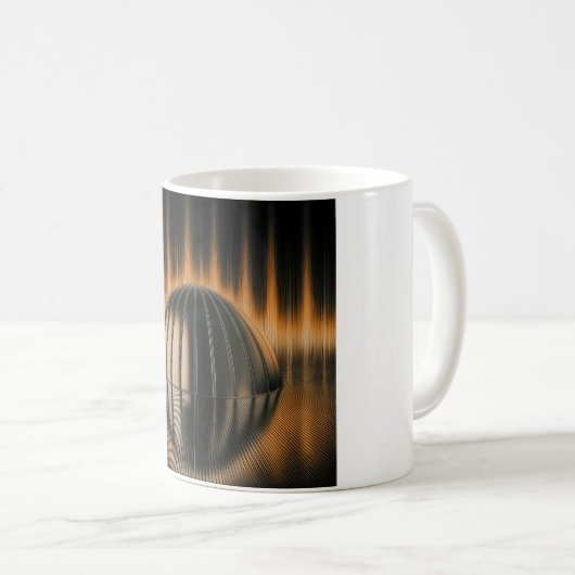 Fantasy Image Bronze Halfdome On Reflected Surface Kaffeetasse (VorderseiteRechts)