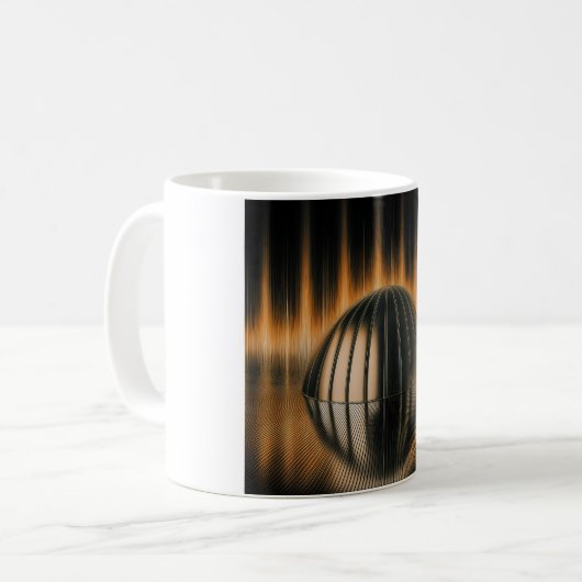 Fantasy Image Bronze Halfdome On Reflected Surface Kaffeetasse (Vorderseite Links)