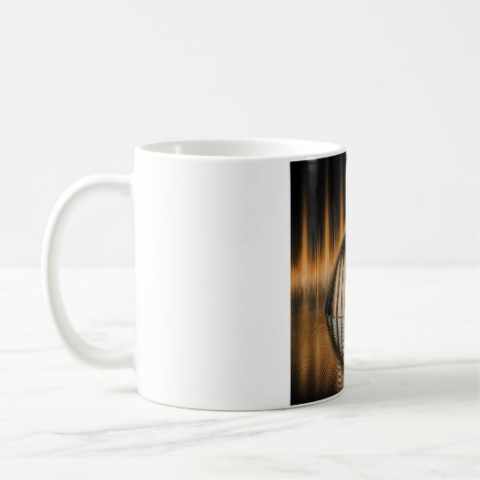 Fantasy Image Bronze Halfdome On Reflected Surface Kaffeetasse (Links)