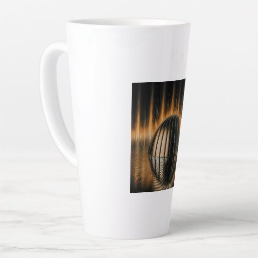 Fantasy Image Bronze Halfdome On Reflected Surface Milchtasse (Linke Ecke)