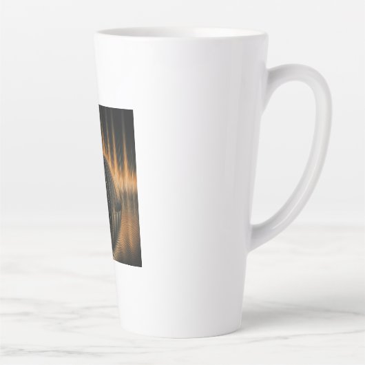 Fantasy Image Bronze Halfdome On Reflected Surface Milchtasse (Rechts)