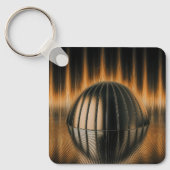 Fantasy Image Bronze Halfdome On Reflected Surface Schlüsselanhänger (Vorderseite)