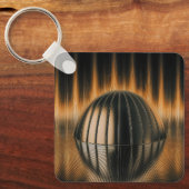 Fantasy Image Bronze Halfdome On Reflected Surface Schlüsselanhänger (Vorderseite)