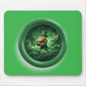 Fantasy Image Leprechaun Carrying Pot Of Gold Mousepad (Vorne)