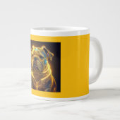 Fantasy Image Neon Yellow English Bulldog Jumbo-Tasse (Vorderseite Rechts)