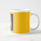 Fantasy Image Neon Yellow English Bulldog Jumbo-Tasse (Rechts)