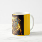 Fantasy Image Neon Yellow English Bulldog Kaffeetasse (VorderseiteRechts)
