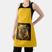 Fantasy Image Neon Yellow English Bulldog Schürze (InSitu)
