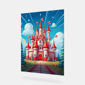 Fantasy Image Of A Candy Cane Castle Acrylschild (Winkel)