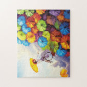 Fantasy Imaging Girl mit Regenschirmen Puzzle (Vertikal)