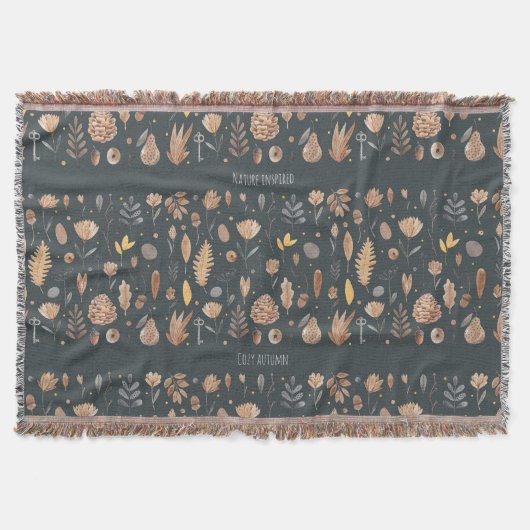 Fantasy-inspirierte botanische Elemente Decke (Vorderseite)