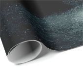 Fantasy Island Lighthouse Misty Foggy Dark Night Geschenkpapier (Rolleneckpunkt)