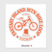 Fantasy Island MTB Loop (Radfahren) Aufkleber (Blatt)