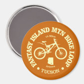 Fantasy Island MTB Loop (Radfahren) Magnet (Vorderseite/Rückseite)