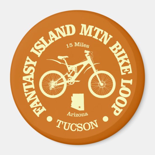 Fantasy Island MTB Loop (Radfahren) Magnet (Vorne)