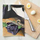 Fantasy Jazz Blues Musicians Art Kittuch Geschirrtuch (Viertel Falte)