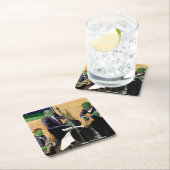 Fantasy Jazz Blues Musicians Art Paper Untersetzer (Vor Ort)