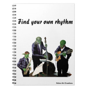 Fantasy Jazz Blues Musicians Music Art Notebook Notizblock