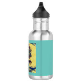 Fantasy Kaiju Anime - Holzschnitt 1 Edelstahlflasche (Rechts)