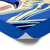 Fantasy Kaiju Anime - Holzschnitt 2 Poster (Ecke)