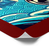 Fantasy Kaiju Anime - Holzschnitt 3 Poster (Ecke)