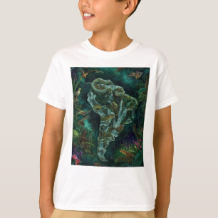 Fantasy-Karte der südamerikanischen Dschungel-Wild T-Shirt