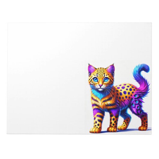Fantasy-Katze Notizblock (Vorderseite)