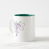 Fantasy Klarinette Zweifarbige Tasse (Vorderseite Links)