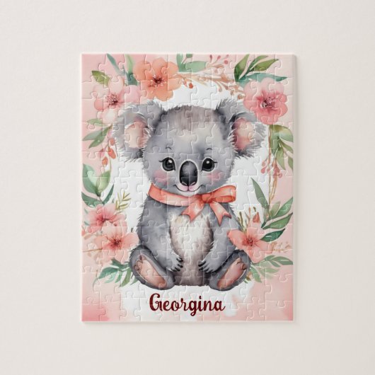 Fantasy Koala Personalisiert Kids Puzzle (Vertikal)