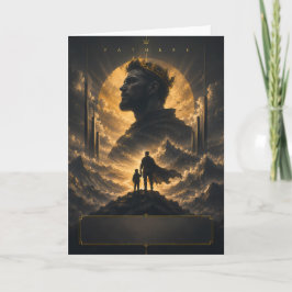 Fantasy-König-Vatertag-Grußkarte Karte