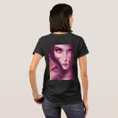 Fantasy-Kreatur-Feenprinzessin T-Shirt (Schwarz voll)