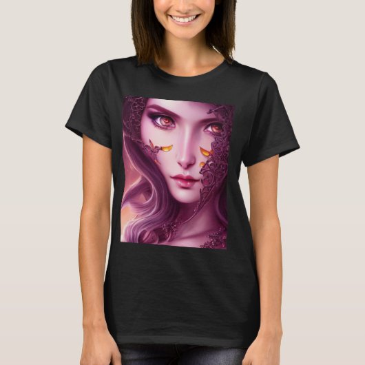 Fantasy-Kreatur-Feenprinzessin T-Shirt (Vorderseite)