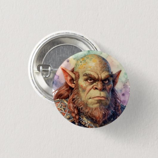 Fantasy Krieger: Dagar Button (Vorne & Hinten)