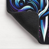 Fantasy-Krieger-Mystischer-Drachenschwert-Flamme Mousepad (Ecke)