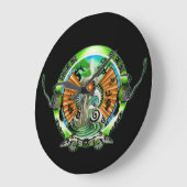 Fantasy Kung Fu Große Wanduhr (Winkel)