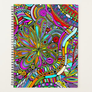 Fantasy-Kunst skizzieren - Abstrakte Blumen 1 Planer
