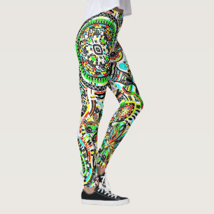 Fantasy-Kunst skizzieren - Abstrakte Blumen 3 Leggings