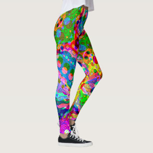 Fantasy-Kunst skizzieren - Abstrakte Neon-Schicht Leggings