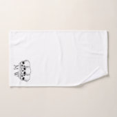 Fantasy-Kunst-Totenkopf-Design monogrammiert Badhandtuch Set (Handtuch)