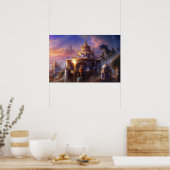 Fantasy Kunstmuseum Monte San Giorgio Poster (Küche)