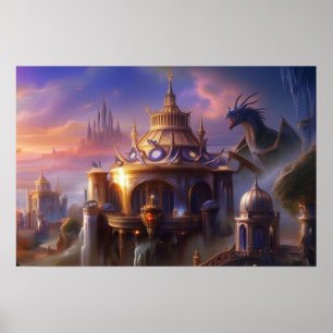 Fantasy Kunstmuseum Monte San Giorgio Poster