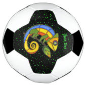 Fantasy Lächeln farbenfrohe Lizard Leaf Dots Fußball (Gedreht)