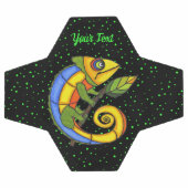 Fantasy Lächeln farbenfrohe Lizard Leaf Dots Fußball (Flach)