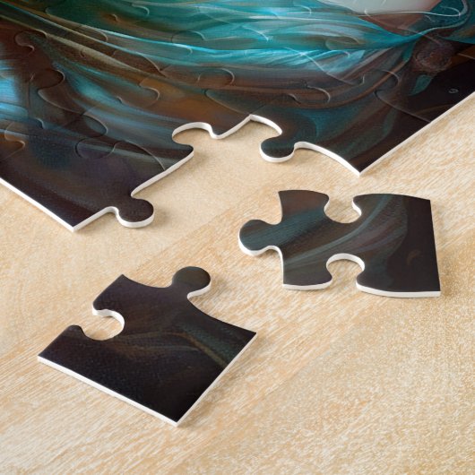 Fantasy Lady mit Lute & Butterfly Bird Puzzle (Seite)