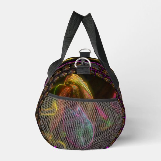 Fantasy Lady Slipper Blume Personalisiert Duffle Bag (Rechts)