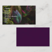 Fantasy Lady Slipper Orchid Blume Business Card Visitenkarte (Vorne/Hinten)